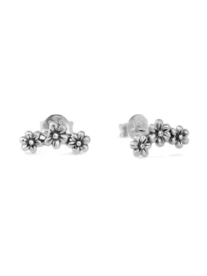 Daisy Chain Studs - Silver