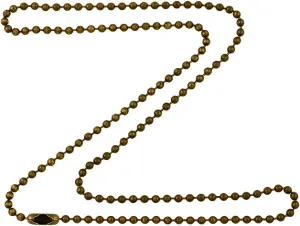 DragonWeave 2.4mm Antique Brass Ball Chain Necklace with Extra Durable Color Protect Finish