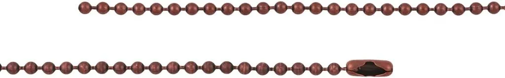 DragonWeave 3.2mm Antique Copper Ball Chain Necklace with Extra Durable Color Protect Finish