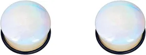Ear Plugs Jewelry for Women, Stone Tunnels for Ears Women Amethyst Stone Pierced Earrings for Women 2pcs