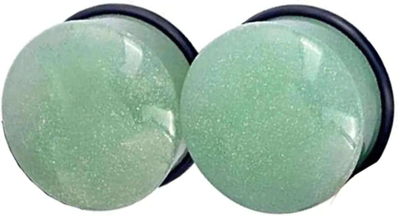 Ear Plugs Jewelry for Women, Stone Tunnels for Ears Women Amethyst Stone Pierced Earrings for Women 2pcs