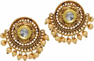 Exclusive Imitation High Finish Gold Plated Earrings / AZIEGT402-AGL