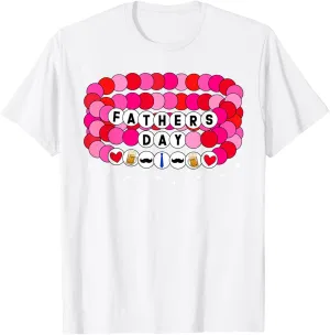 Father's Day 2025 Friendship Bracelet Shirt For Dad Grandpa T-Shirt