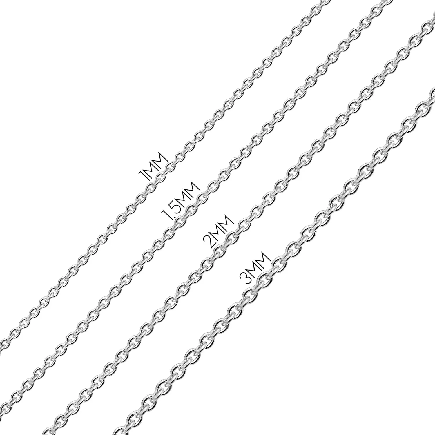 Fine Thin 14K Yellow Gold Rose Gold Plated .925 Sterling Silver Diamond-Cut Cuban Cable Link Simple Chain Necklace for Women Teens -Nickel-Free 16-18 Inch Length