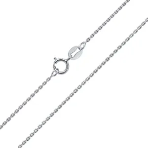 Fine Thin 14K Yellow Gold Rose Gold Plated .925 Sterling Silver Diamond-Cut Cuban Cable Link Simple Chain Necklace for Women Teens -Nickel-Free 16-18 Inch Length