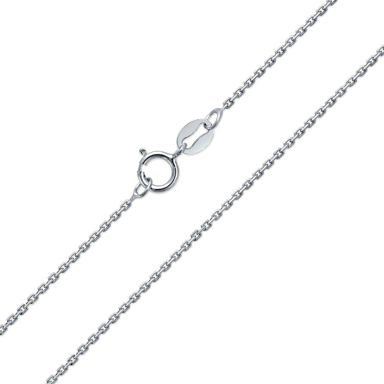 Fine Thin 14K Yellow Gold Rose Gold Plated .925 Sterling Silver Diamond-Cut Cuban Cable Link Simple Chain Necklace for Women Teens -Nickel-Free 16-18 Inch Length