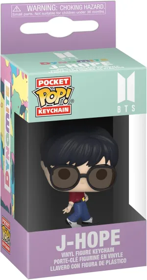 Funko Pop Keychain: BTS - Dynamite - J-Hope Novelty Keyring - Collectable Mini Figure - Stocking Filler - Gift Idea - Official Merchandise - Music Fans - Backpack Decor