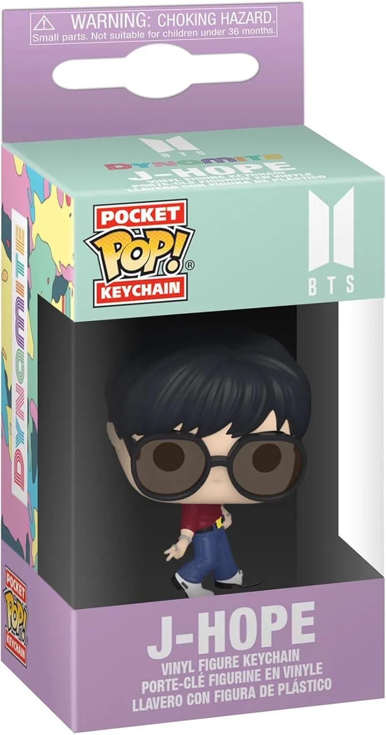 Funko Pop Keychain: BTS - Dynamite - J-Hope Novelty Keyring - Collectable Mini Figure - Stocking Filler - Gift Idea - Official Merchandise - Music Fans - Backpack Decor