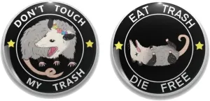 Funny Humorous Button Pins Animal Trash Panda Raccoon Opossum Buttons Badge for Backpack Bag Hat Clothes Jewelry Accessories