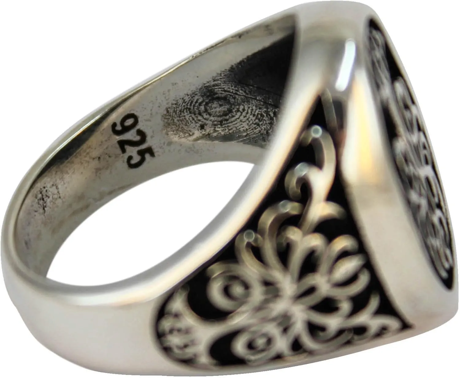 Genuine Solid 925 Sterling Silver Tree of Life Ring for Men