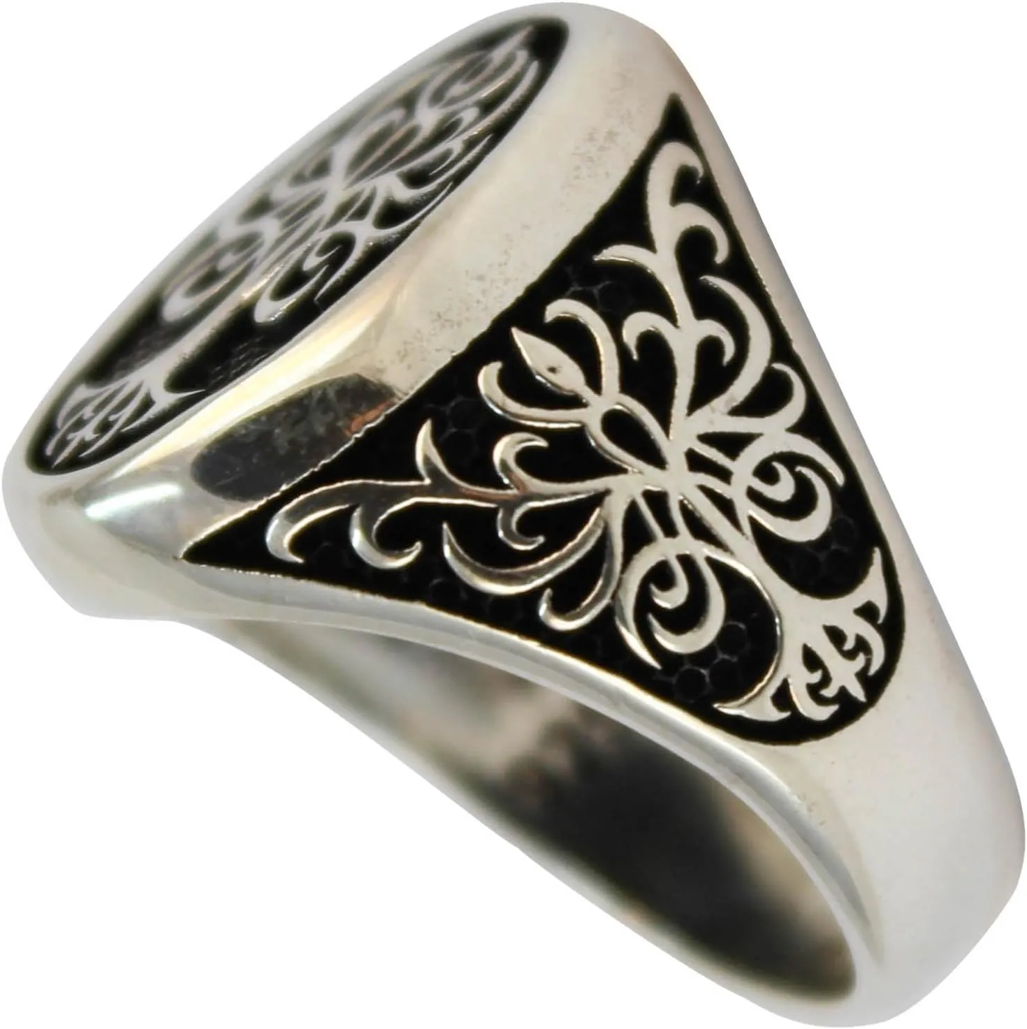 Genuine Solid 925 Sterling Silver Tree of Life Ring for Men