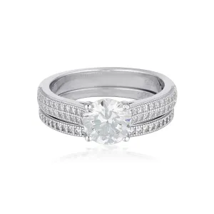 Georgini Sterling Silver Princess 2 Ring Set