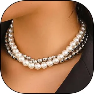 Gold Beaded Choker Necklace Set for Women,Stacking Round Pearl Collar Necklace,Trendy Simple Silver Layered Chunky Bead Ball Chain Necklace for Prom