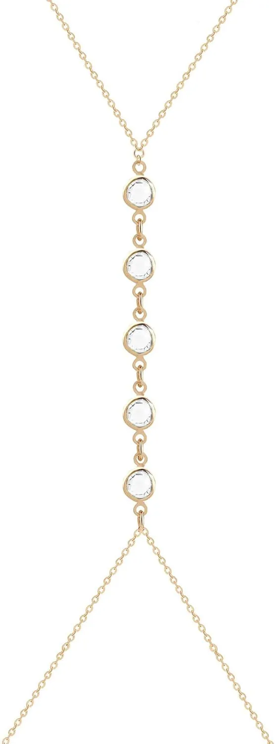 Gold Body Chain for Women, Sexy Simple Bikini Body Chain