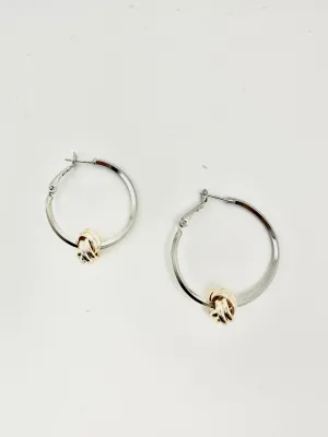 Gold Knot Hoops