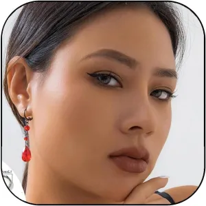 Gothic Halloween Earrings for Women Vintage Gothic Blood Drop Tassel Earring Punk Style Dark Tear Drop Earring Halloween Vampire Earrings Trendy Jewelry for Women