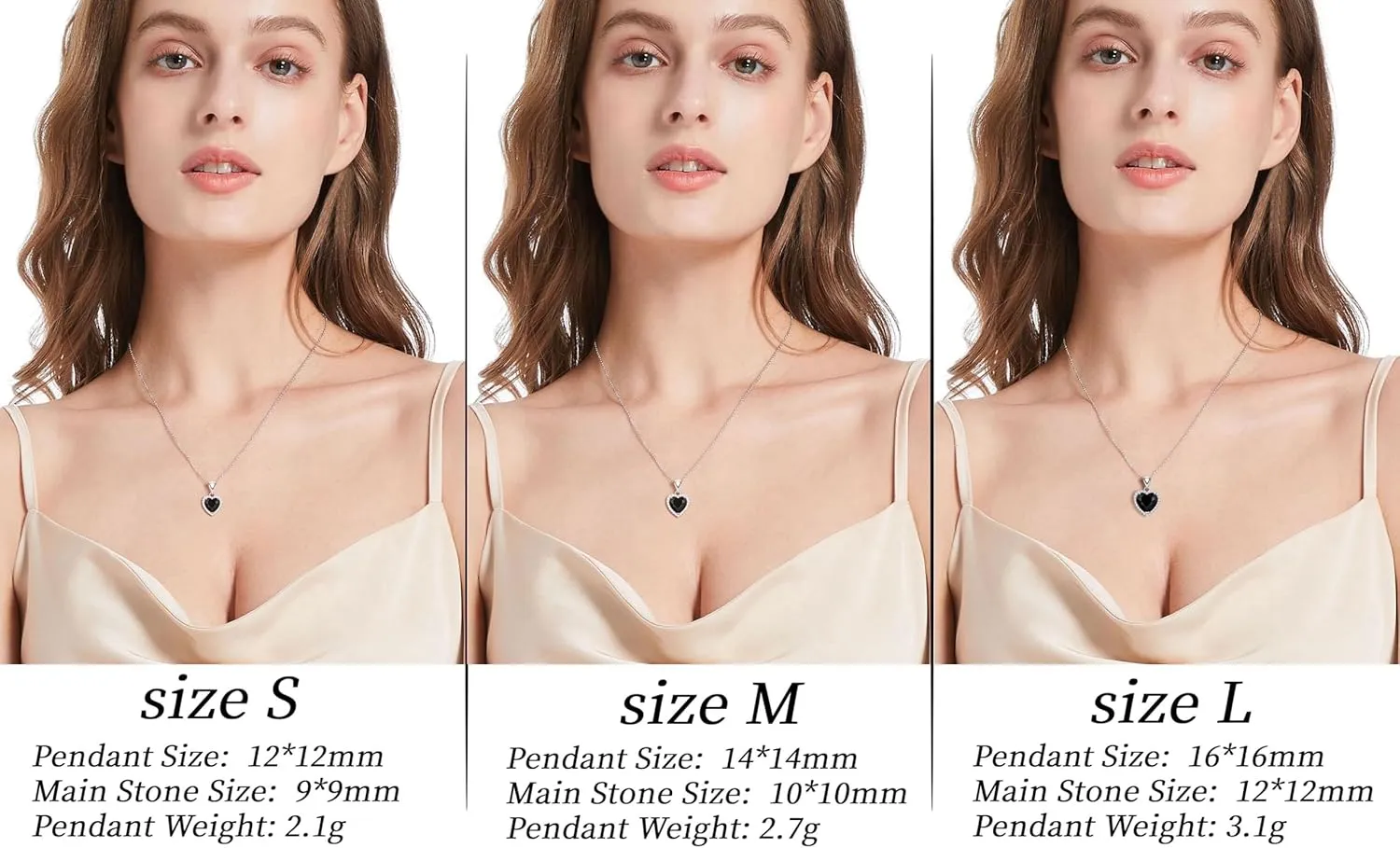 GZWHD Love Heart Pendant Necklaces for Women Girls Cubic Zirconia Birthstone Gift Valentine's Day/Mother's Day/Christmas/Anniversary/Birthday Gift for Mother/Wife/Friend/Daughter/Lover Wedding/Prom/Party Necklace Pendant