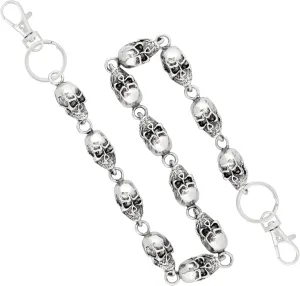 HAQUIL Metal Heavy Skull Link Jeans Chain Wallet Chain Punk Heavy Skull Strong Key Jeans Pant Chain