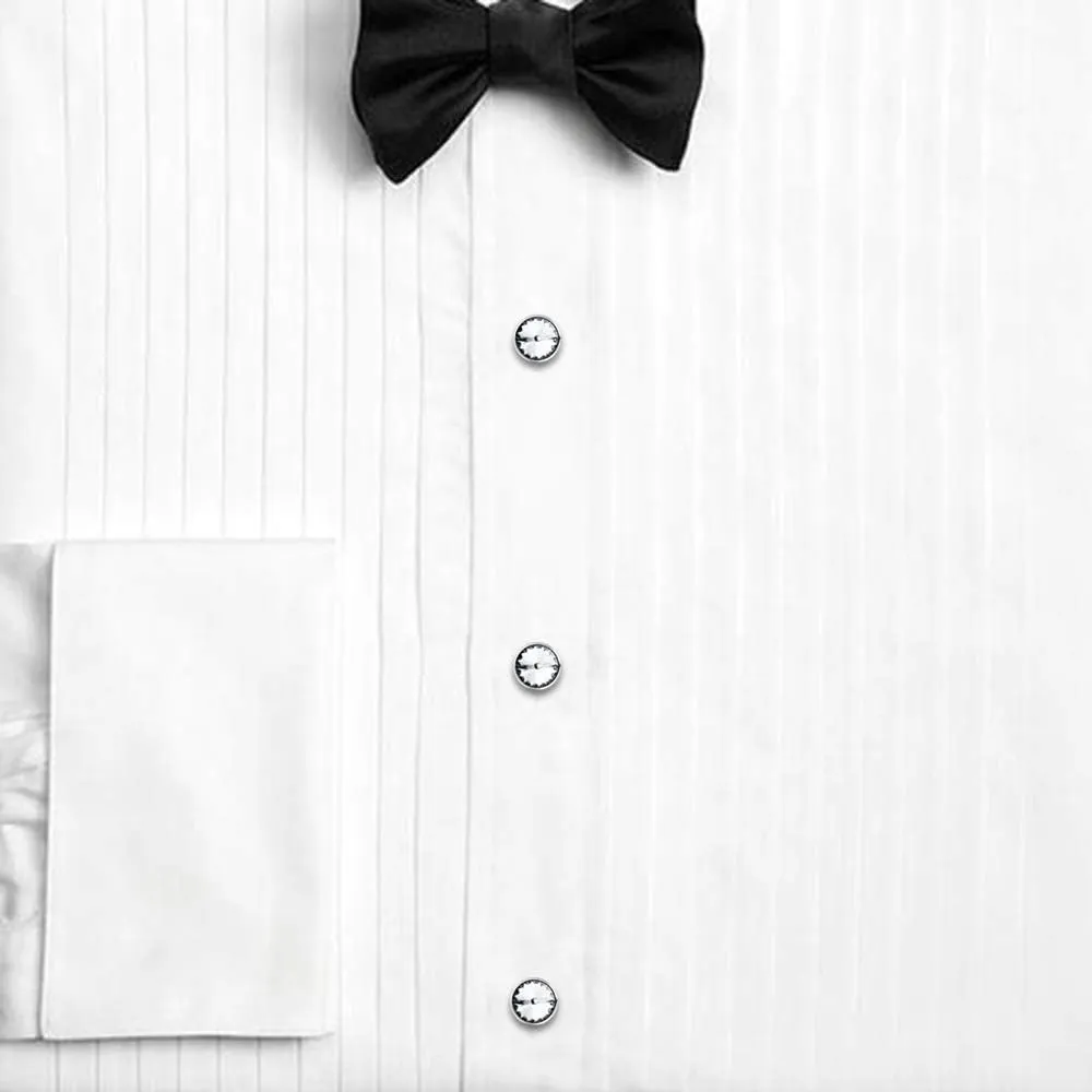 HAWSON Cufflinks for Men with 4/6 pcs Shirt Studs Set, Gift Box Packed, Mens Jewelry or Accessories for Wedding, Party, Anniversary, Birthday