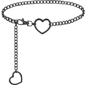 Heart Waist Chain for Women Vintage Belly Chain Cute Body Chain Jewelry Adjustable Metal Waist Accessories For Dress Jeans