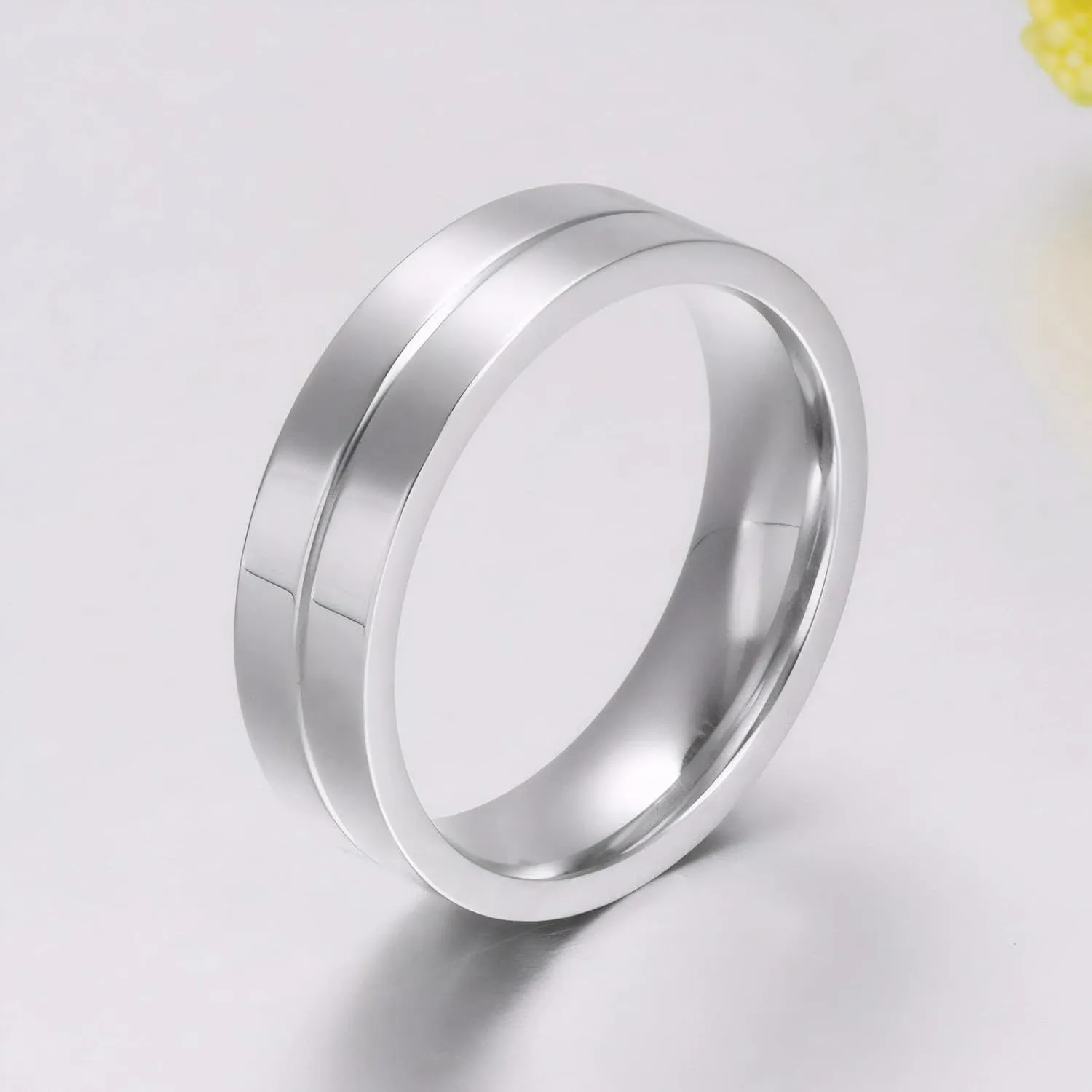 His & Hers Couple Ring Promise Ring Stainless Steel Couple Wedding Engagement Bands Cubic Zirconia CZ Band for Women Men Lovers Matching Princess Cut Bridal Jewelry Gifts Comfort Fit Size 5-14