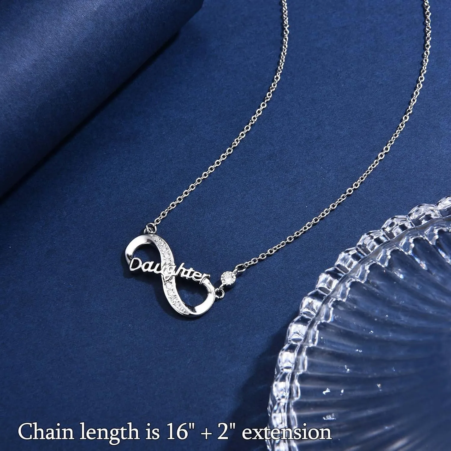 Infinity Mom Grandma Nana Sister Aunt Daughter Auntie Granddaughter Niece Necklace Gifts, Christmas Birthday Valentines Day Mothers Day Easter Graduation Back to School Gifts Stocking Stuffers Presents for Women Girls Her