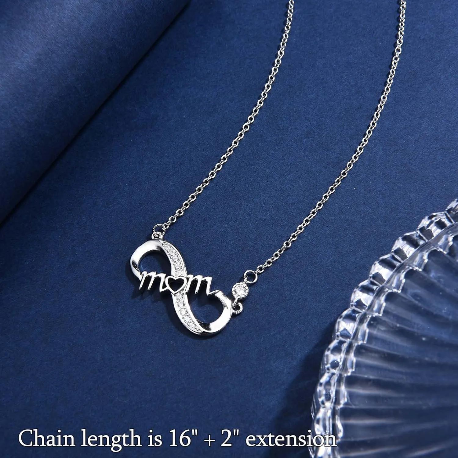 Infinity Mom Grandma Nana Sister Aunt Daughter Auntie Granddaughter Niece Necklace Gifts, Christmas Birthday Valentines Day Mothers Day Easter Graduation Back to School Gifts Stocking Stuffers Presents for Women Girls Her