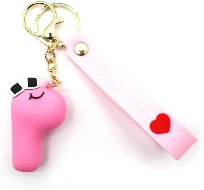 Initial Letter Keychains For Women Men Funny Cute Car Keychain For Wallet Purses Backpack