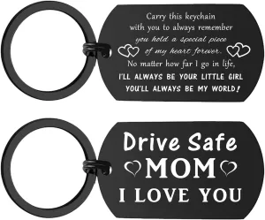 iWenSheng Mothers Day Gifts for Mom - Mother Keychain from Daughter Son Mom Keyring for Birthday Christmas Valentines Day