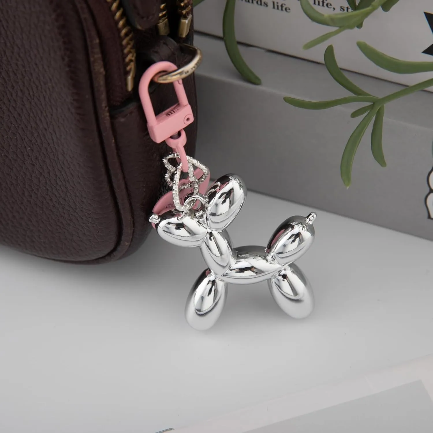 Jelly Balloon Dog Keychains for Women-Girl Key Chain for Handbag Purse Car keys Accessories for Car Keys,2inch