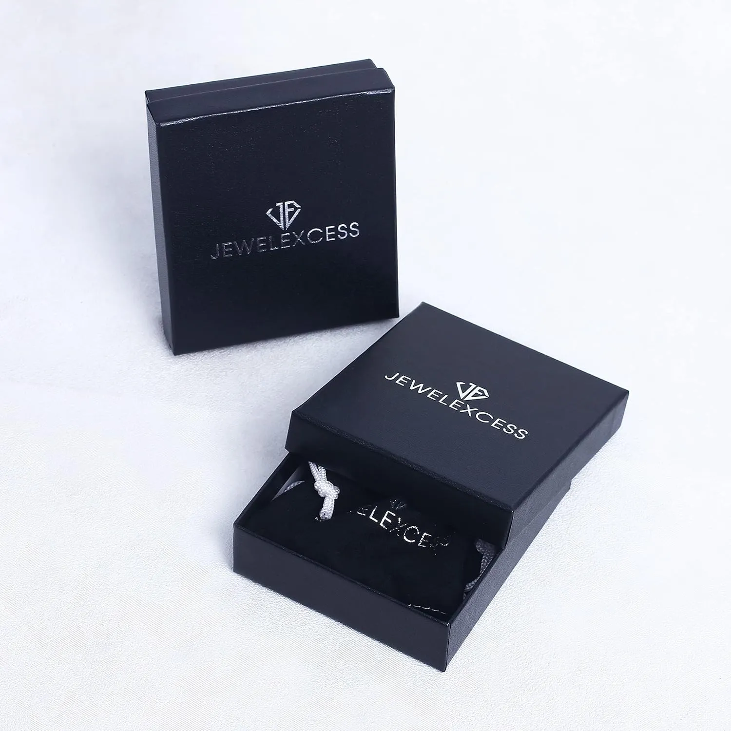 JEWELEXCESS Sterling Silver Criss Cross Ring  1/7 Carat White Diamond Ring with .925 Sterling Silver X Ring  Real Diamond Criscross Ring with Hypoallergenic Sterling Silver Ring Band