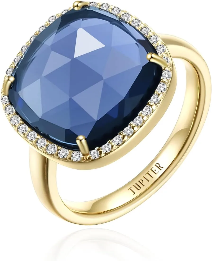 Jupiter Gemstone Women's Ring - Gemstone Women Ring, 0.47"/12mm Birthstone Rings Jewelry for Valentine's Day, Mother's Day, Birthday Jewelry