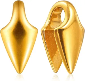 LADEMAYH Arrow Ear Weights for Stretched Ears - Hypoallergenic Stainless Steel 316L Ear Plugs Hangers - For Pierced Ears 1/2 Inch (12mm) and Larger Gauges Earrings