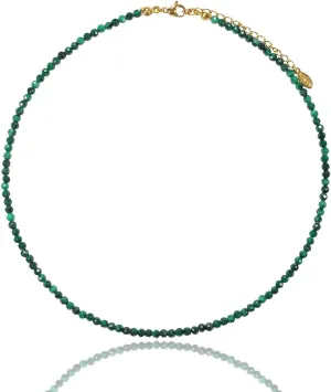Larimar Natural Stone 3mm Minimalist Necklace Handmade Beaded Necklace Healing Crystal Choker Necklace For Women
