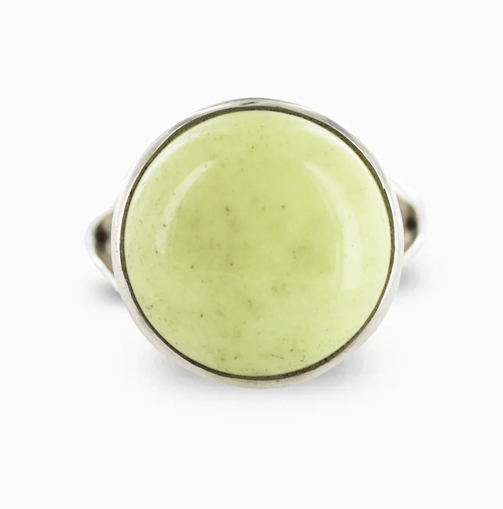 Lemon Chrysoprase Ring