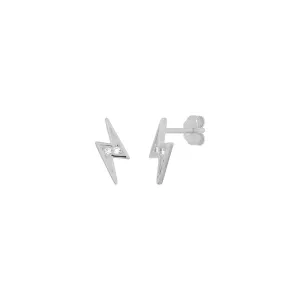 Lightning Studs - Silver