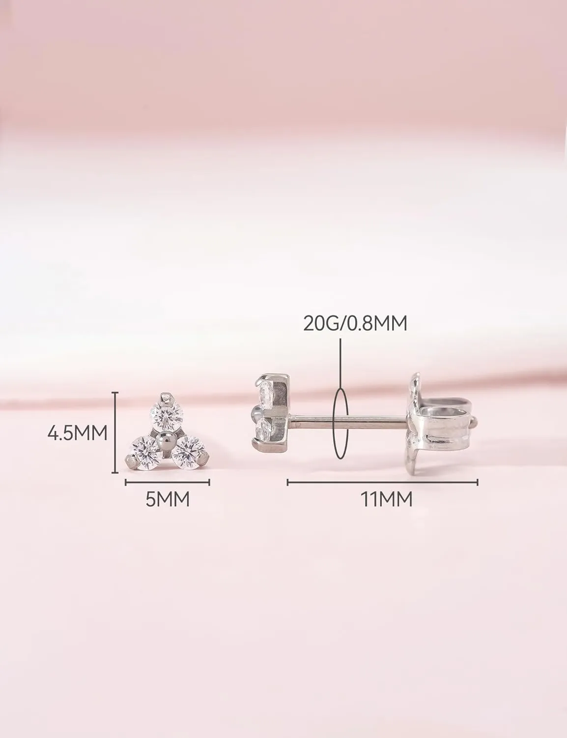 Limerencia G23 Pure Titanium Hypoallergenic Earrings | F136 Implant Grade Titanium Jewelry for Sensitive Ears