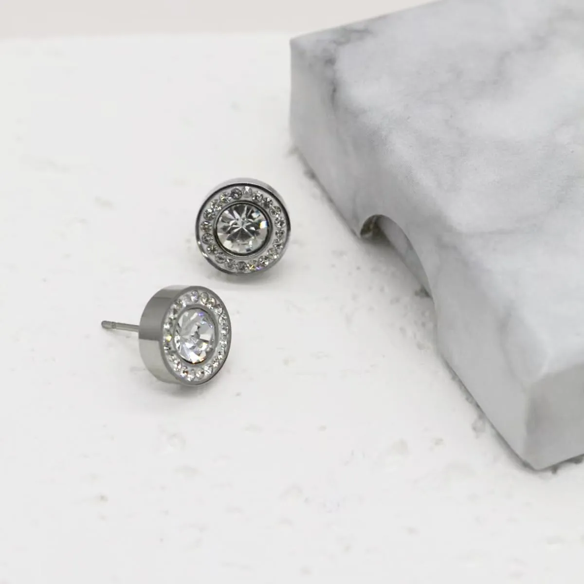Lymphvity Therapy Earrings for Women, Lymphatic Halolux Lymphvity Germanium Earrings Acupuncture Lymph Detox Earring Drainage Jewelry 18 K Gold Plated Stud Rhinestone Gift