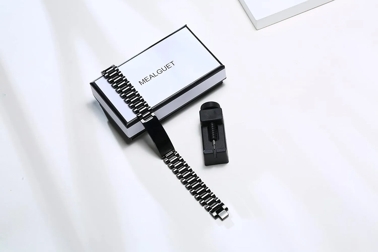 MEALGUET Personalized Inspirational Gift for Him : Masculine Stainless Steel Inspiral Quote Engraved Link Bracelet for Men, Sobriety Gifts Inspiral Message Customized Gift for dad Son Husband