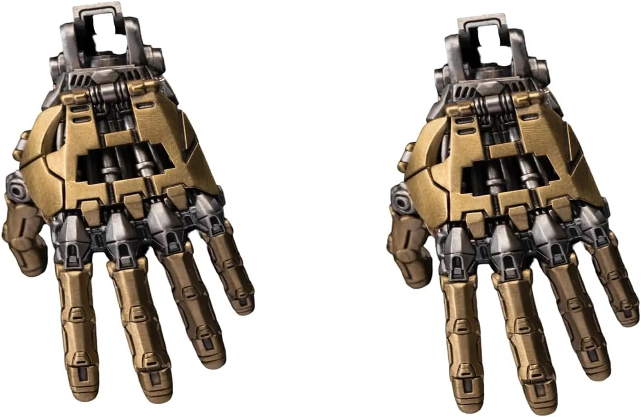 Mechanical Bionic Hand Pendant, Movable Finger Joints Robot Hand Charm Jewelry, Steampunk Mechanical Hands Pendant Necklace, Y2K Lover Gift, for Men Women