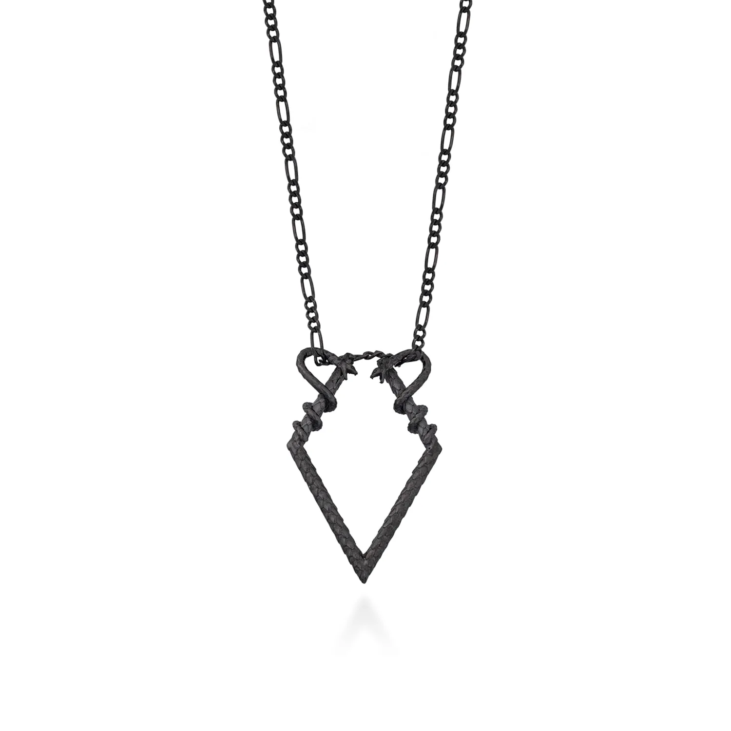 Men Ring Holder Necklace Black Snake Design - Sterling Silver Ring Carrier Pendant for Easy Access and Storage (20, Black)