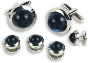 Montana Blue Tuxedo Cufflinks and Studs