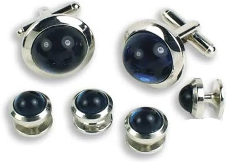 Montana Blue Tuxedo Cufflinks and Studs