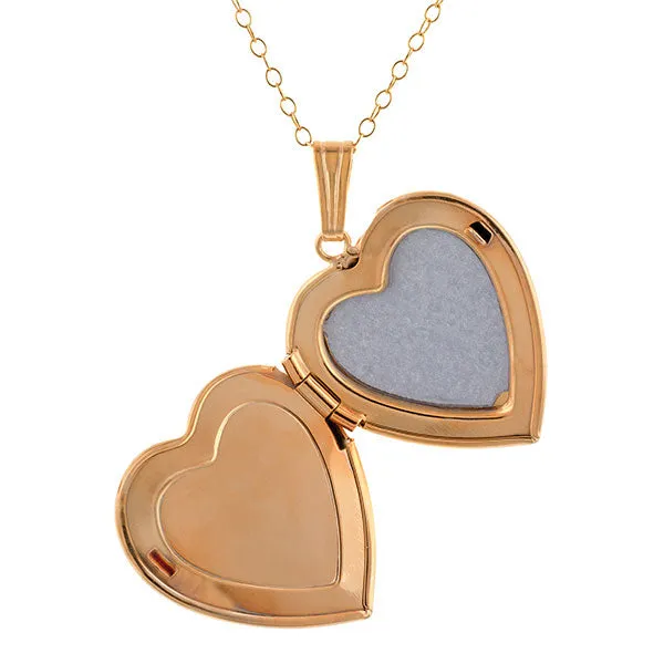 Mother of Pearl Heart Locket