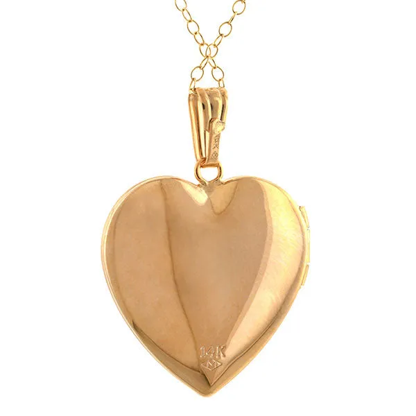 Mother of Pearl Heart Locket