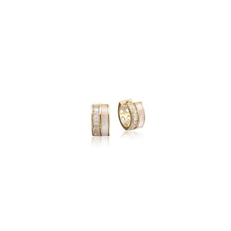 Mother of Pearl Hoop Earrings