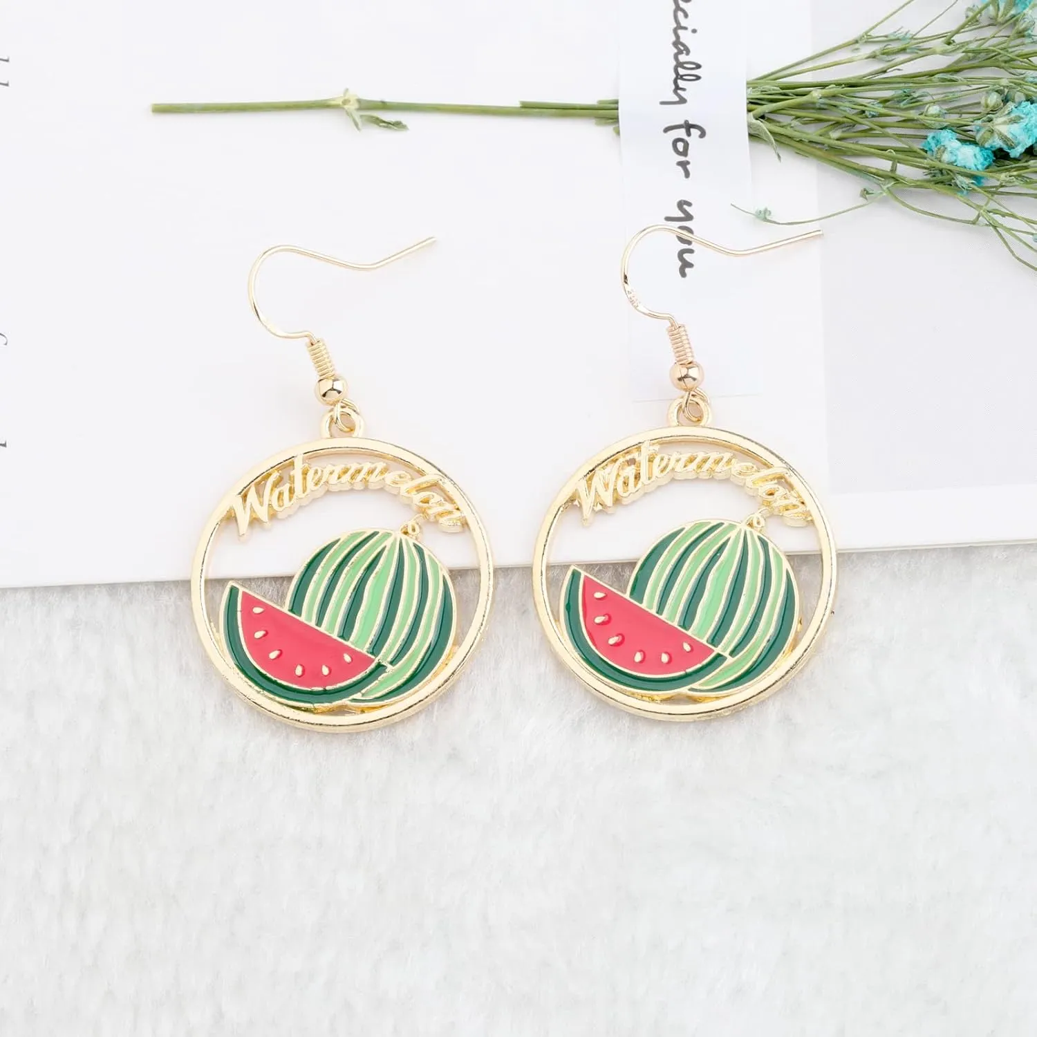 MYOSPARK Fruit Earrings Fruit Lover Gift Fruit Fashion Jewelry Holiday Gifts Fruit Gifs for Women