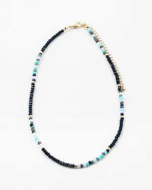 Navy Bead Choker