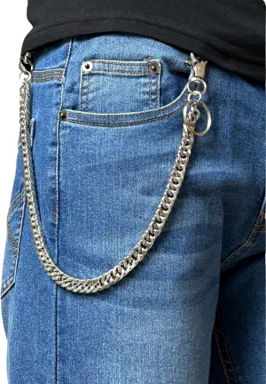 newtro Wallet Chain Jeans Pants Chains For Men Women Biker Turcker Punk Hip Hop Goth Keychain Trouser Keyring Holder Z12