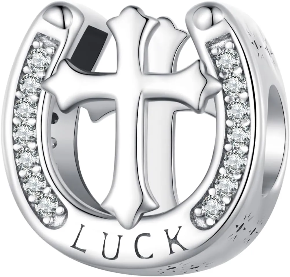 NINGAN 925 Sterling Silver Charm Golden Love Charm Buckle Safety Chain Travel Bead Firefly Dragonfly Pendant, Suitable for Women Bracelet and Necklace as Gift from Mom and Friends